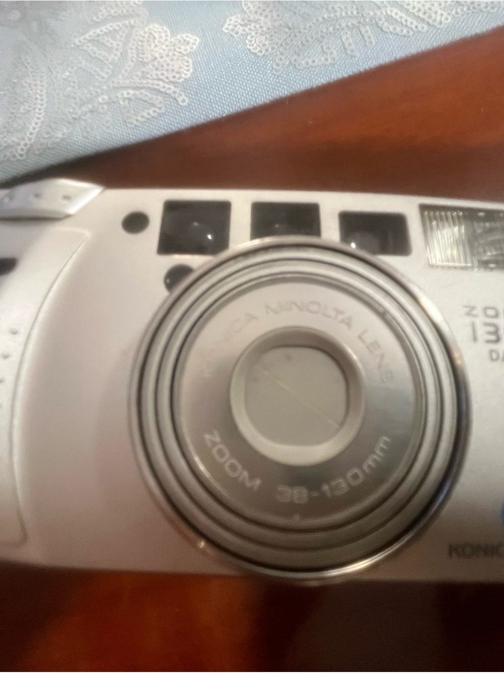 35-130mm Silver Compact Point-and-Shoot Camera